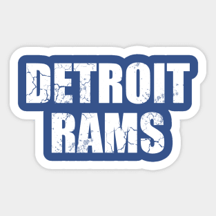 Detroit Rams Football Sticker